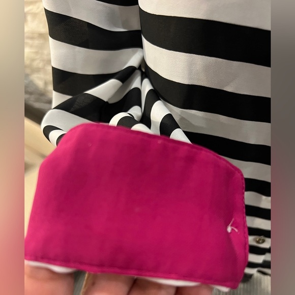 Banana Republic size Small Black/Beige stripes with pink accent - Picture 8 of 10